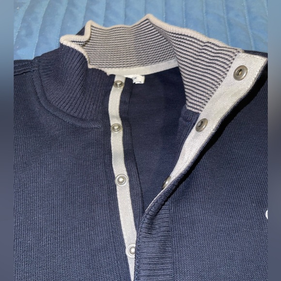 🆕 COLUMBIA UNIVERSITY Rich Navy Cutter & Buck Sweater - Picture 4 of 11